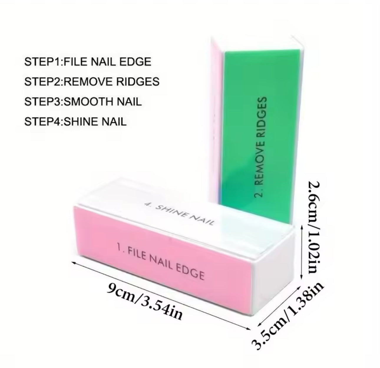 10pcs Nail Buffer Block 4 Way Colorful Buffing Block Shine Polisher Nail Buffing File Manicure Sanding