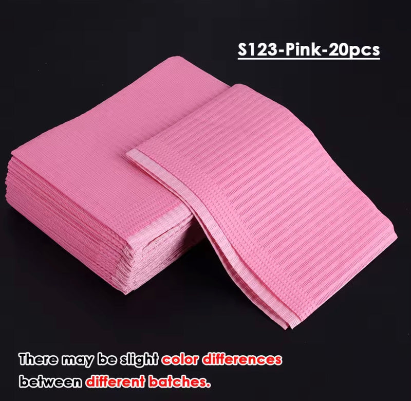20pcs WaterProof Disposable Table Mat Pink