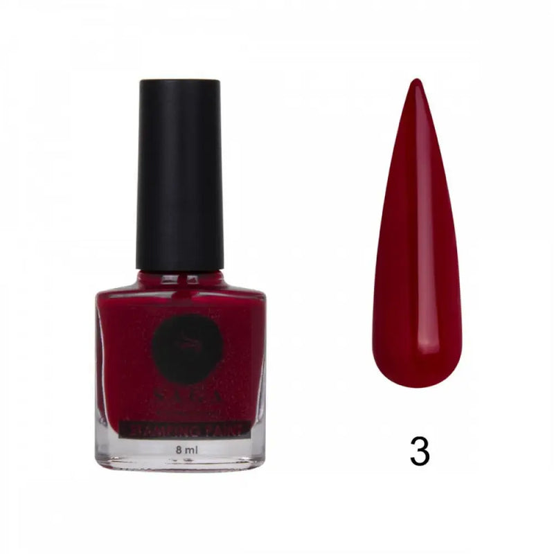 SAGA Professional stamping paint 3 8 ML red