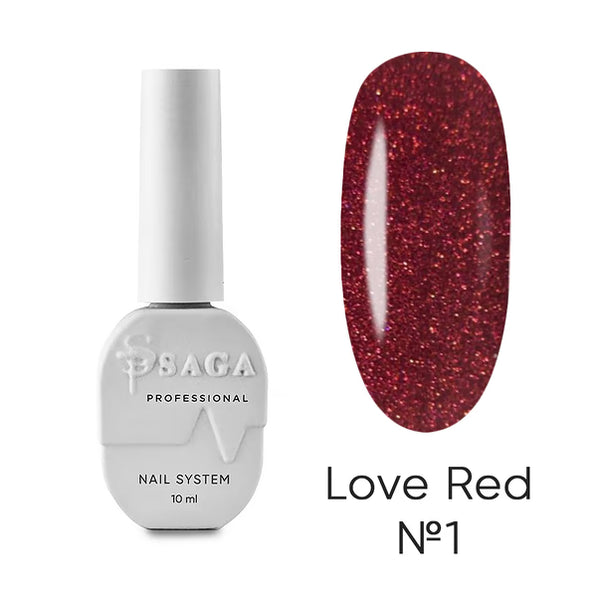 Saga Professional gel polish Love Red 01 10ml