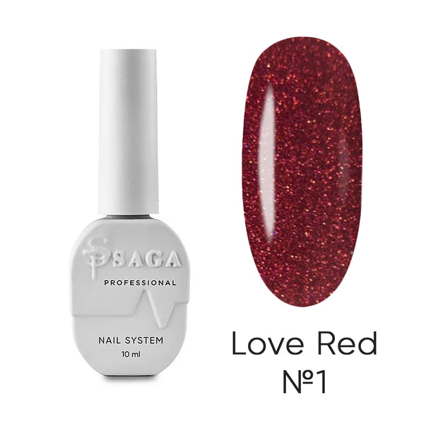 Saga Professional gel polish Love Red 01 10ml