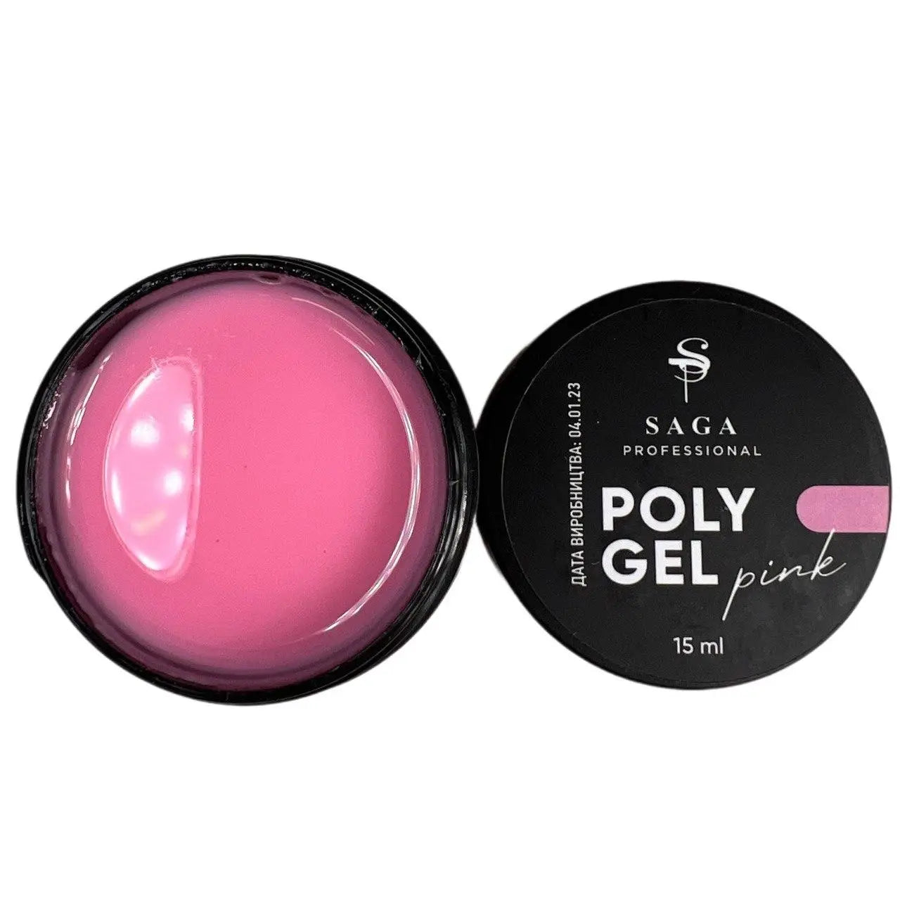 SAGA professional POLY GEL(in a jar)  Pink 15 ml