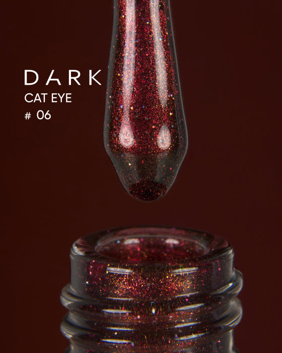 Dark Gel Polish Cat Eye 06, 10 ML