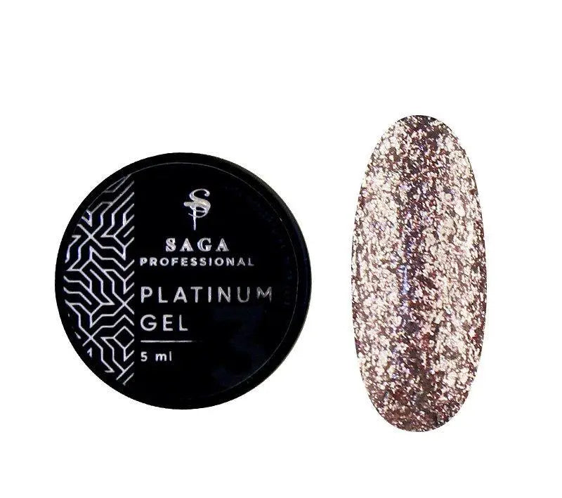 SAGA professional Platinum Gel № 05 (рожевий, металік), 5 мл
