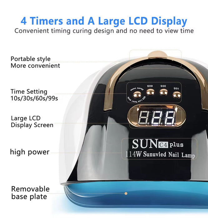 SUN C4 Plus 256W UV LED Nail Lamp