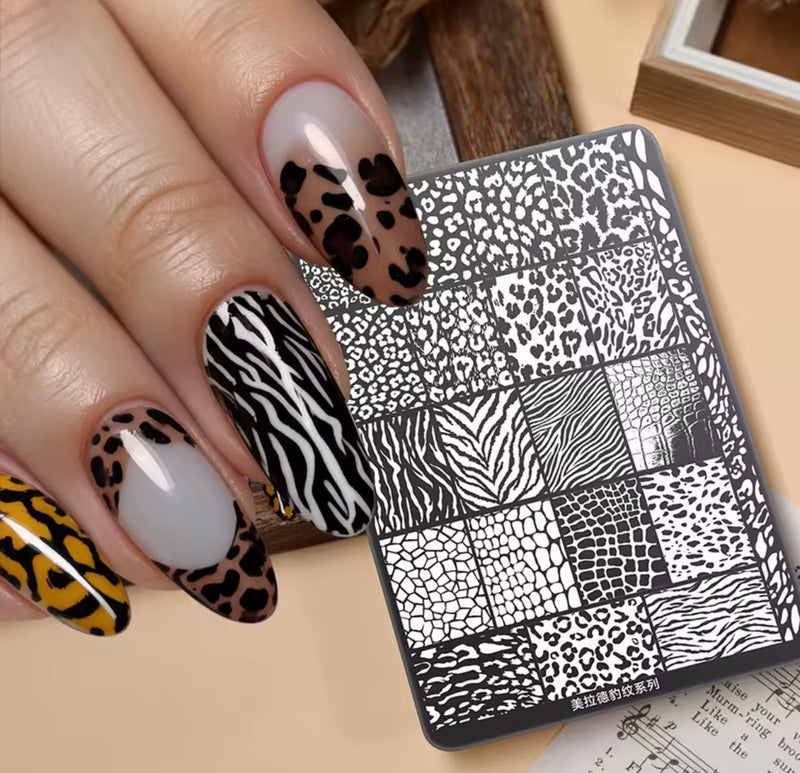 Leopard Animal Print Stamping Plate