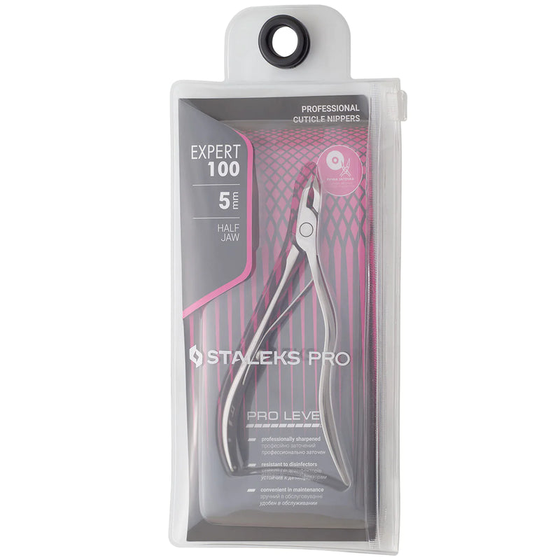 STALEKS PRO EXPERT 100 ПРОФЕСІЙНІ КУСАЧКИ ДЛЯ КУТИКУЛИ 5 ММ ​​NE-100-5