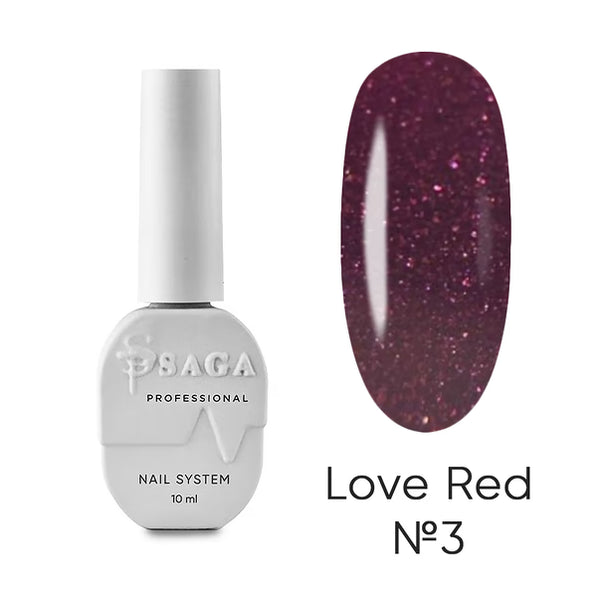 Saga Professional gel polish Love Red 03 10ml