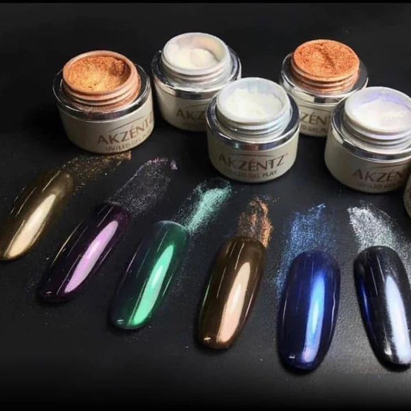 Akzentz Gel-Play Pearlescent Powder Kit