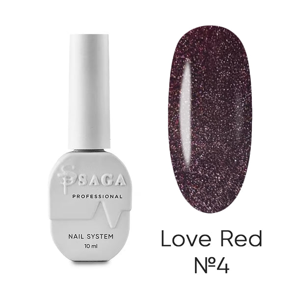 Saga Professional gel polish Love Red 04 10ml