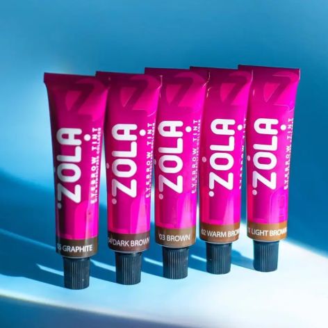 ZOLA EYEBROW TINT WITH COLLAGEN 02 WARM BROWN 15ML 05311
