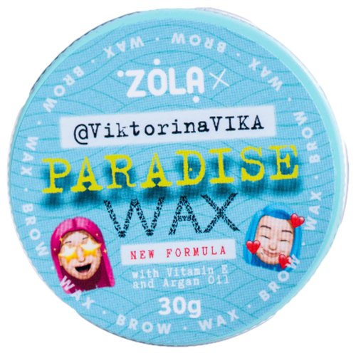 ZOLA VIKTORINA VIKA EYEBROW WAX 30g PARADISE WAX WITH VITAMIN E AND ARGAN OIL 05080