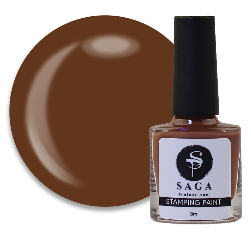 Varnish for stamping Saga Professional Stamping 26 8 ml brown