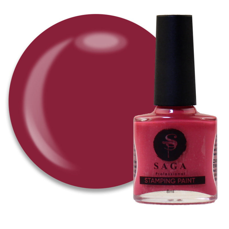Varnish for stamping Saga Professional Stamping 27 8 ml berry