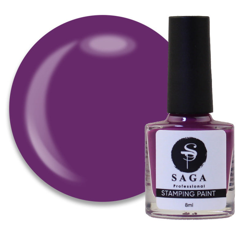 Varnish for stamping Saga Professional Stamping 29 8 ml plums