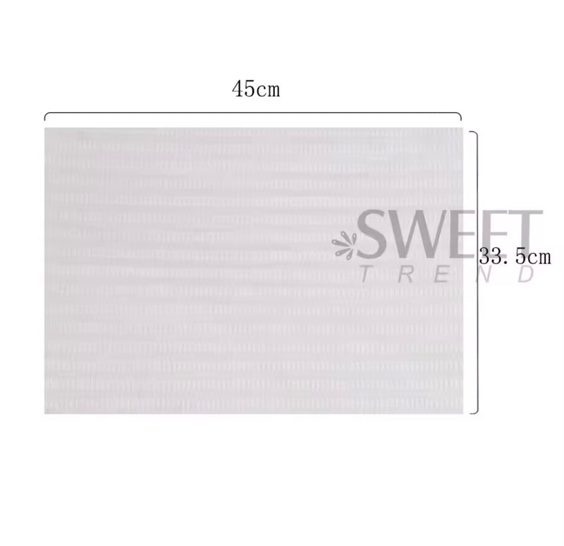 20pcs WaterProof Disposable Table Mat White