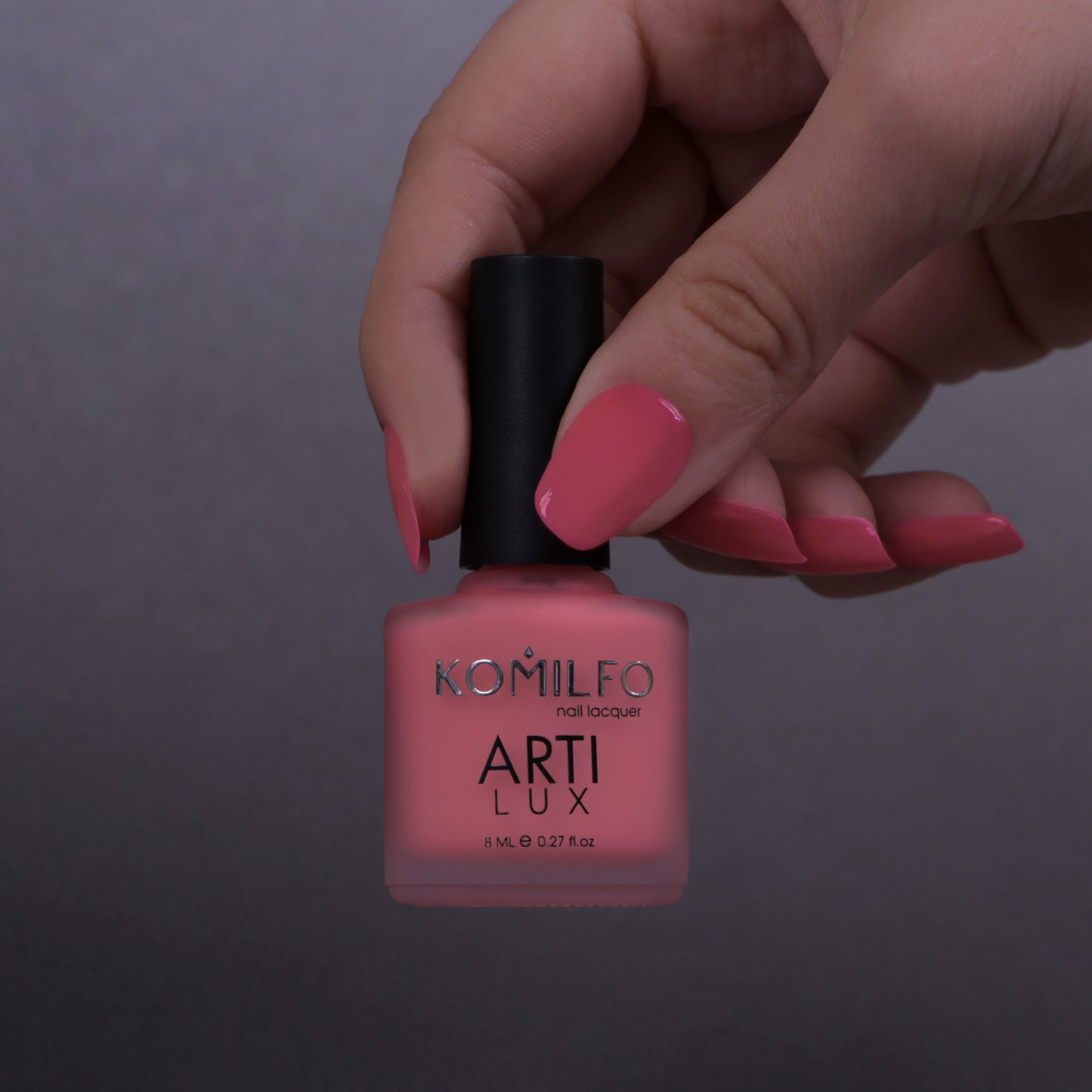 KOMILFO ARTILUX 009 NAIL REGULAR POLISH (NOT A GEL)(PINK-SALMON, ENAMEL), 8 ML 222009