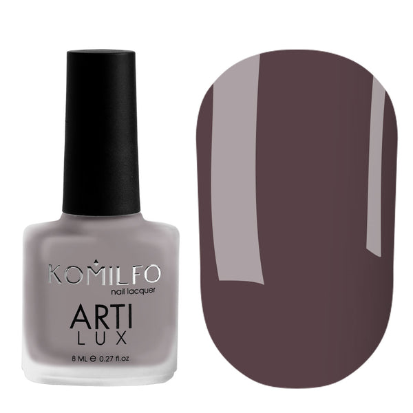 KOMILFO ARTILUX 014 ЗВИЧАЙНИЙ ЛАК ДЛЯ НІГТІВ (НЕ ГЕЛЬ) (СІРО-ФІОЛЕТОВИЙ), 8 МЛ 222014