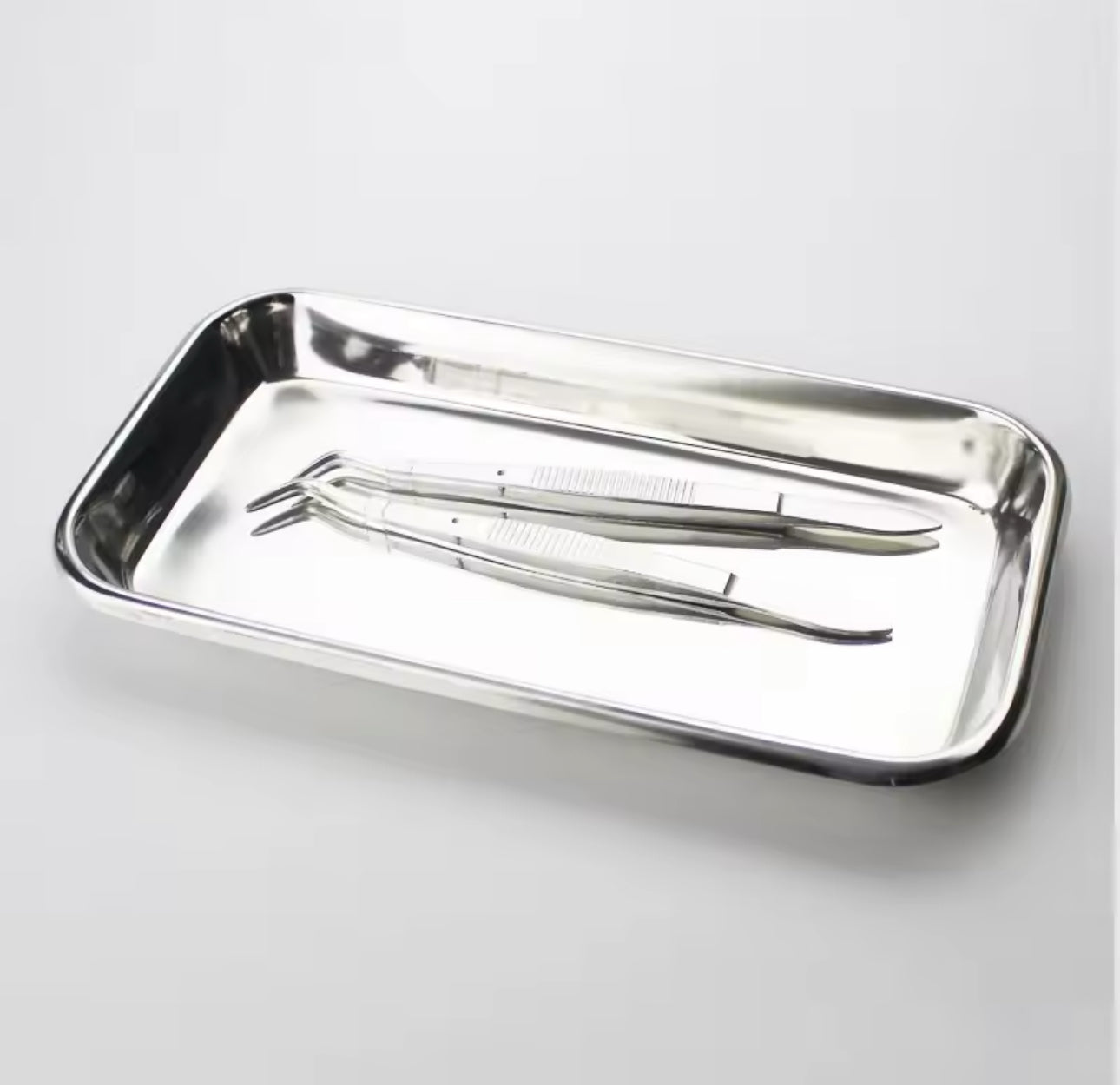 Stainless Steel Square Storage Tray Dental