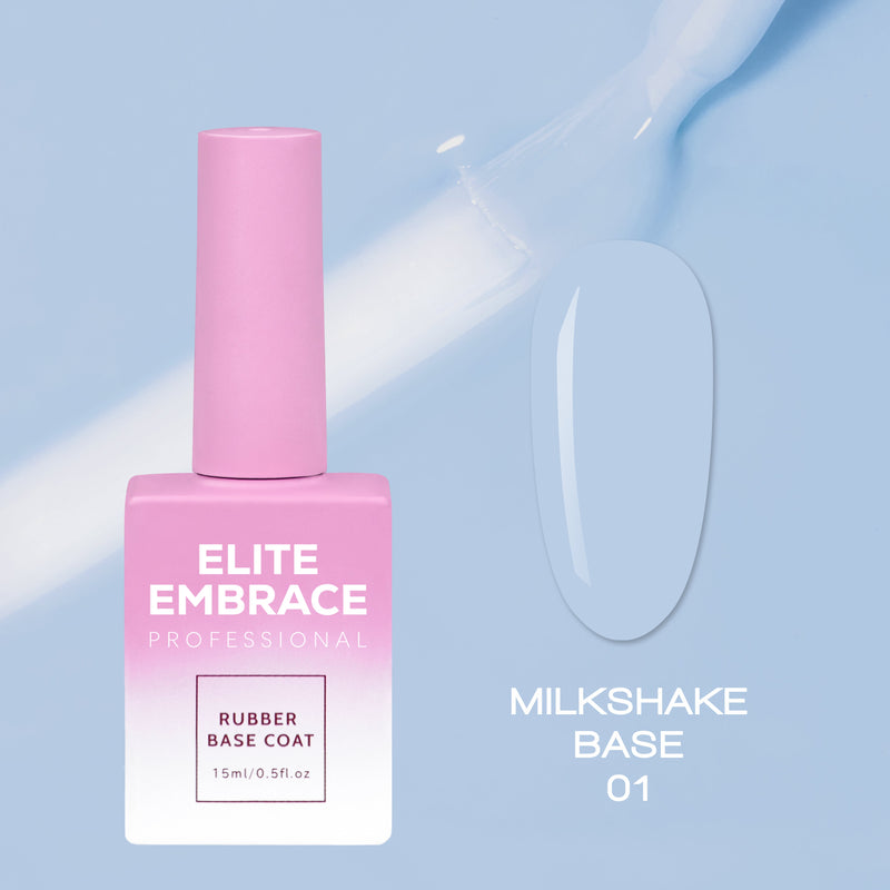 Elite Embrace Professional - Gel Nails 37pcs Set (Glitter Tops, Heart Tops, Camouflage Nude Tops, Bubble Collection & Milkshake Bases)