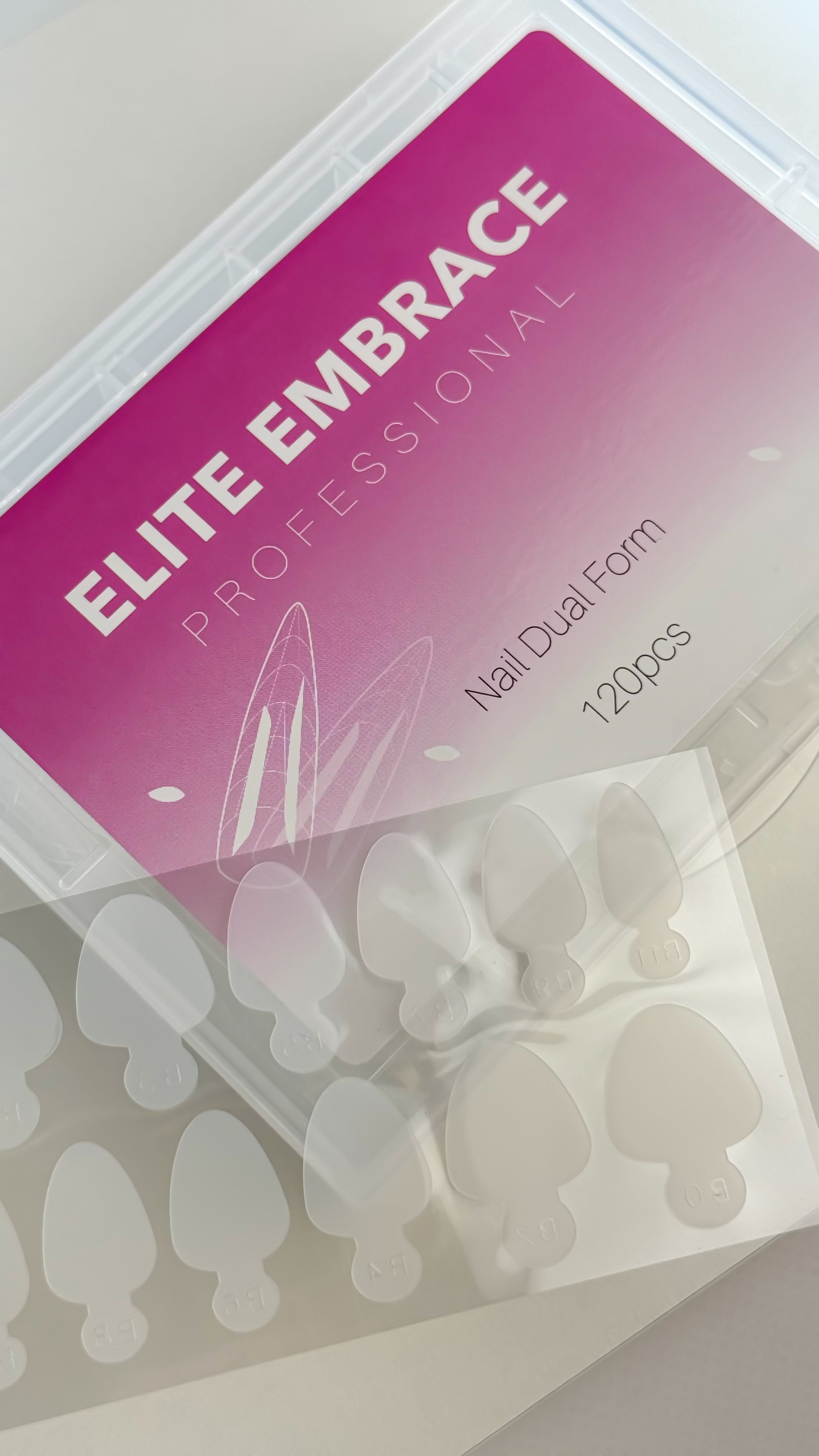 ELITE EMBRACE by BEYOU DUAL (TOP) NAIL FORMS+French silicone pads