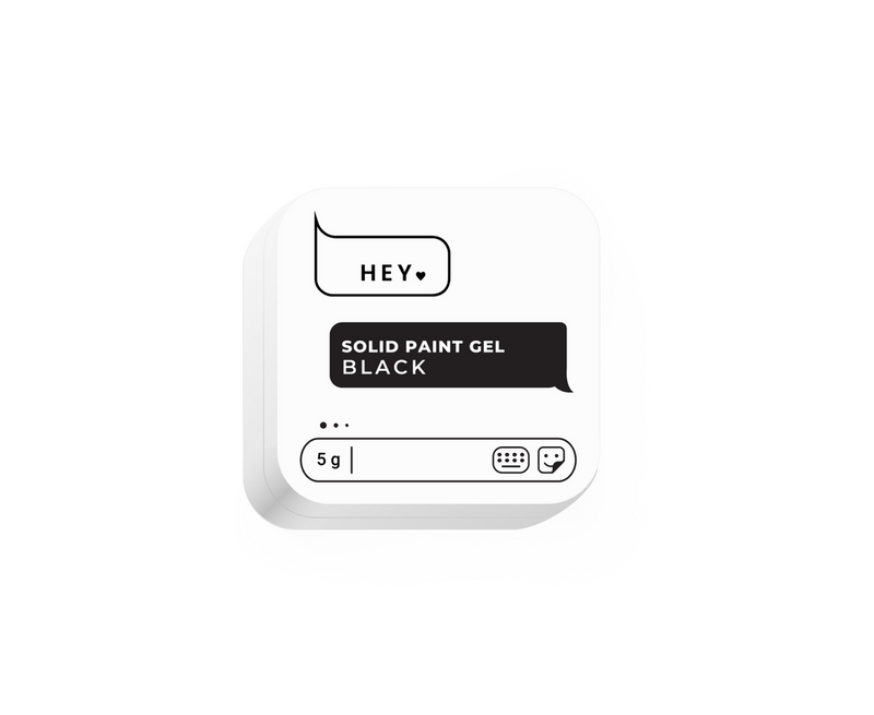 HEYLOVE. Solid paint gel BLACK 5 g HL-PG05-002