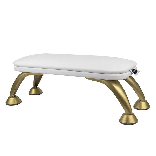 AIR MAX MANICURE STAND WHITE (ECO LEATHER ON GOLD LEGS)