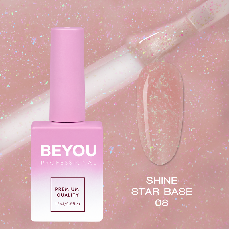 BEYOU Professional Shine Star Base 08 15ml