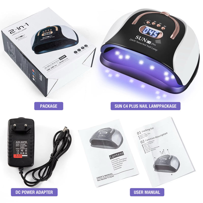 SUN C4 Plus 256W UV LED Nail Lamp