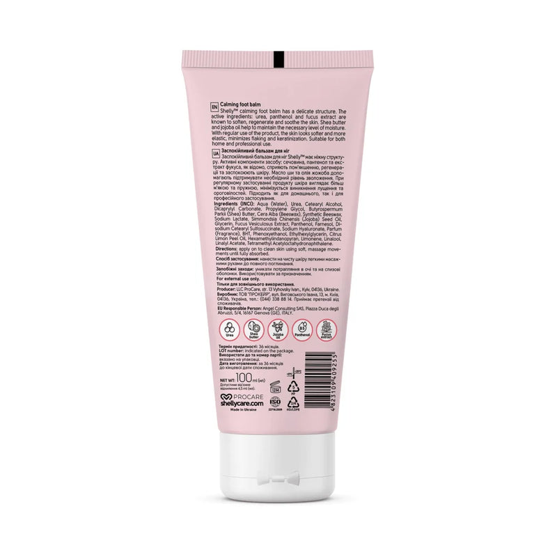 Soothing foot balm with urea, panthenol and fucus extract Shelly 100 ml