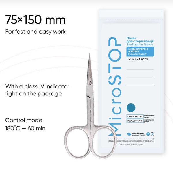 Microstop Dry Heat Sterilization Pouches