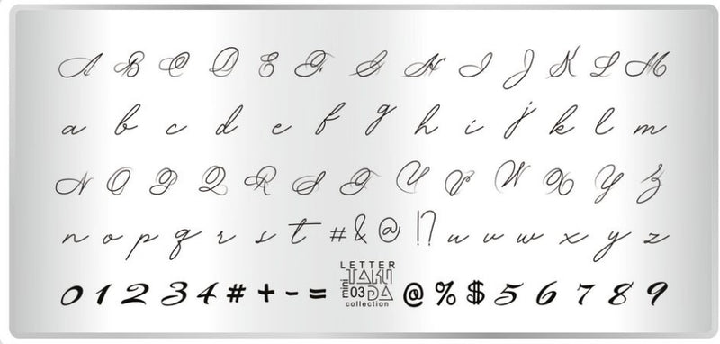 TAKI DA small stamping plate 03