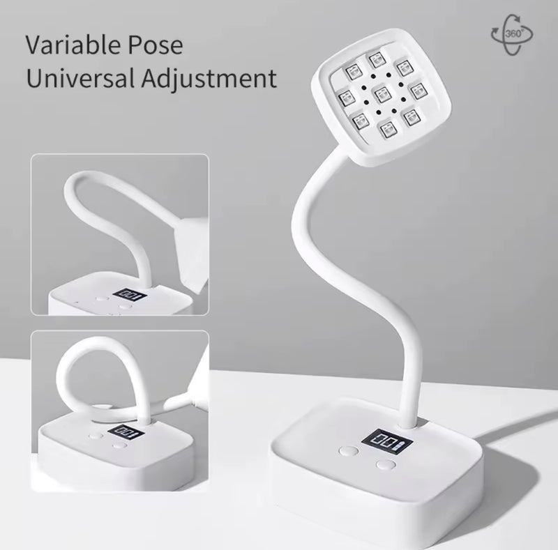 Portable Rechargeable Lamp for Nail Dual Forms