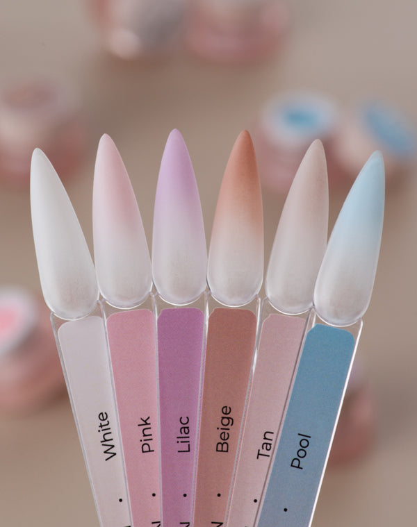 HEYLOVE NAIL CUSHION SET(WHITE) 6 PCS