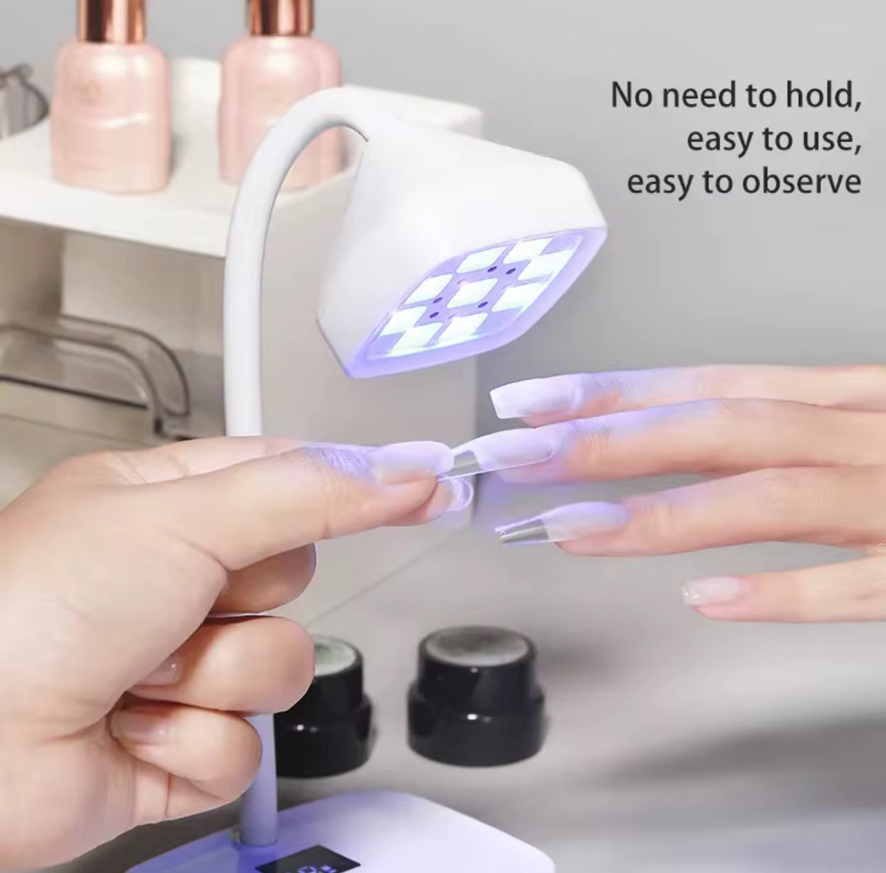 Portable Rechargeable Lamp for Nail Dual Forms