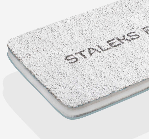 Mineral wide straight nail file Staleks Pro Expert, 100/100 grit (25 pcs)