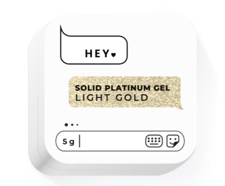 HEYLOVE. Solid paint gel LIGHT GOLD 5 g HL-PG05-007