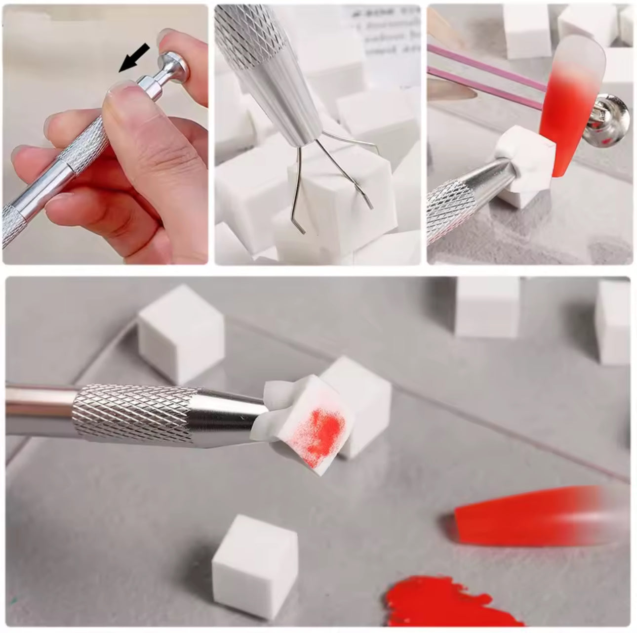 100pcs Gradient Sponge Brush Nail Art Sponge