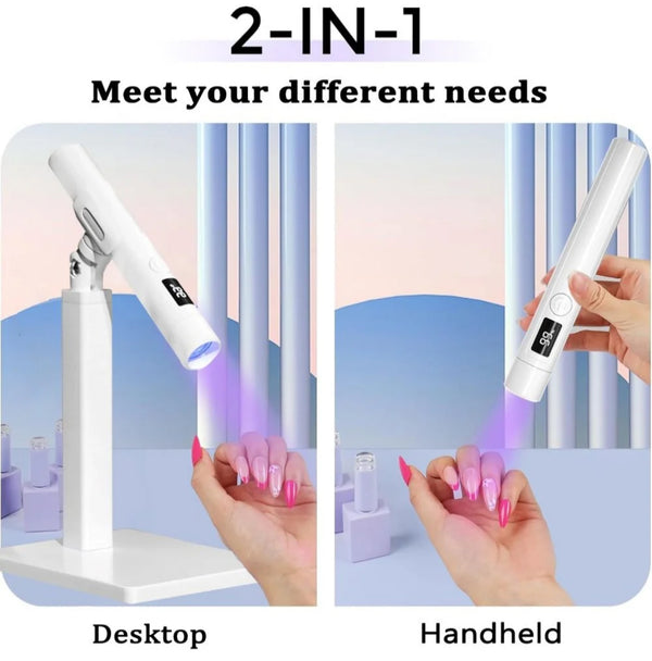Mini UV Nail Lamp Dryer Machine Portable USB Rechargeable LED Nail Quick Drying Light Handheld Manicure Lamp For Gel Varnish