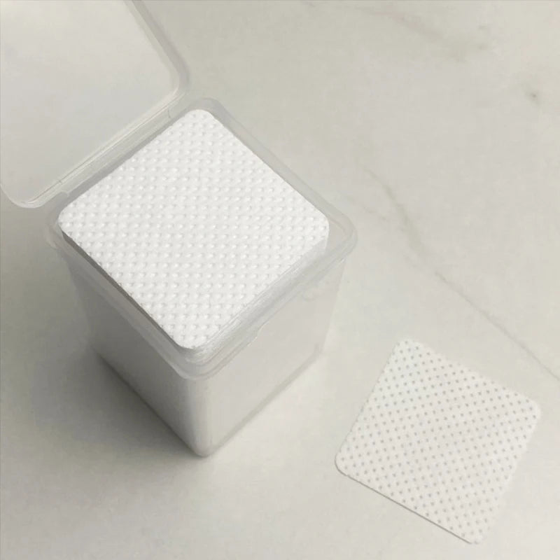 White Heart Nail Wipe Plastic Box Lint Free Nail Cotton Wipes Custom Nail Polish Remove Wipes 200pcs