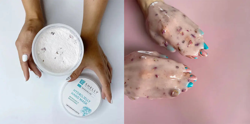 SHELLY Hydrogel Hand Mask with Rose Petals 200g