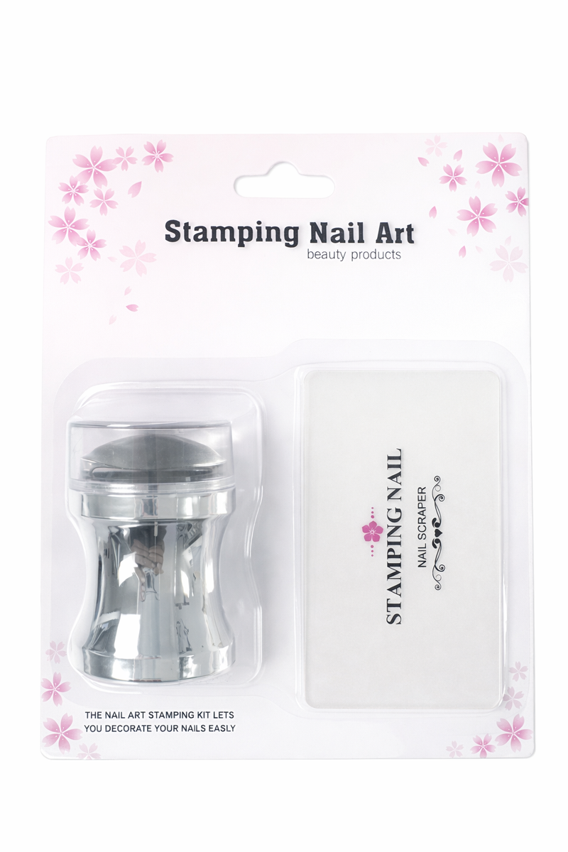 Stamp and scraper for stamping Stamping Nail Art XY-1660 SILVER