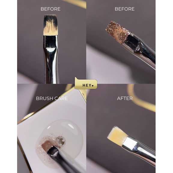 HEYLOVE Brush Care Solution, 30 ml — brush cleaning and care solution