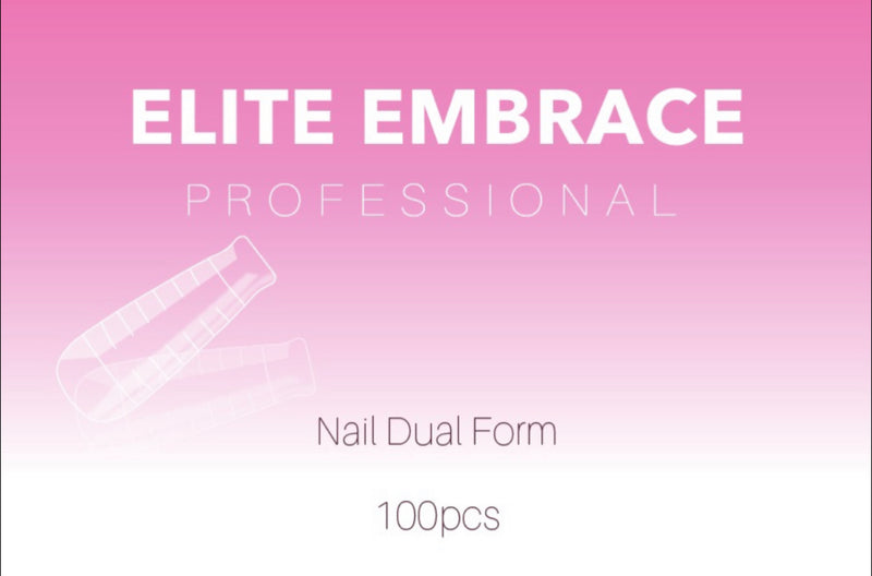 Elite Embrace Dual (Top) Nail Forms – Reusable Upper Forms for Nail Extensions
