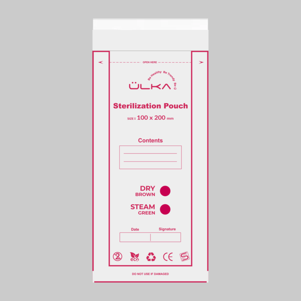 ÜLKA Sterilization pouches
with indicator from (100x200)