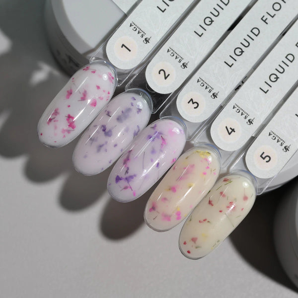 Saga Set Liquid Floral Gel 5pcs x15 ML