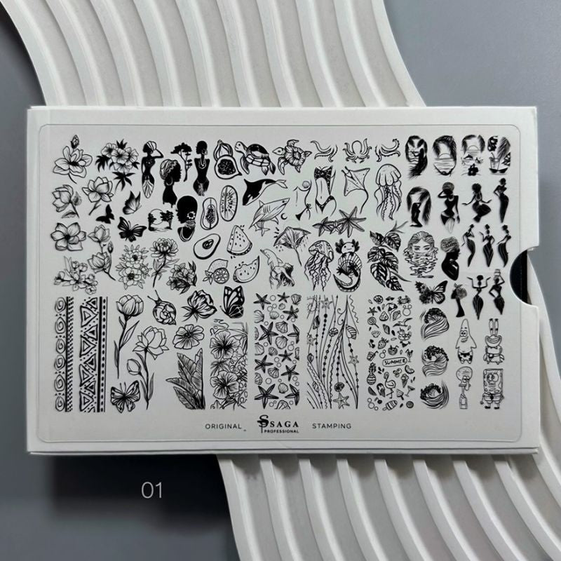 SAGA professional Stamping №01 "Sea"