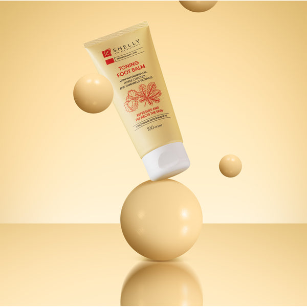 Shelly Toning Foot Balm with Macadamia Oil, Horse Chestnut Extract and Witch Hazel Extract, 100 ml