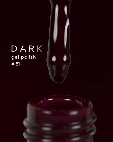 Dark gel polish 81, 10 ml