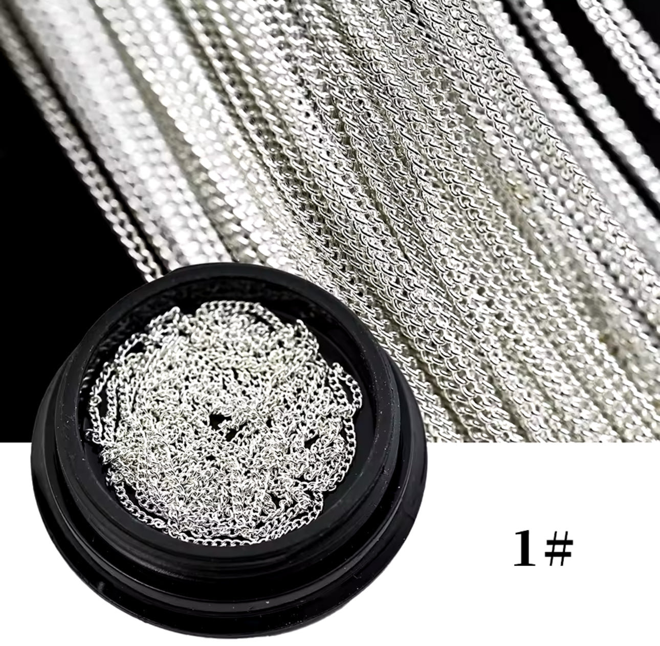 100CM Metal Chain Nail Art Rhinestone